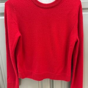 Lululemon Cashmere Slim-Fit Crewneck Sweater-Dark Red -medium